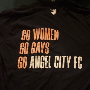 Black and pink  Graphic women’s soccer  Shirt